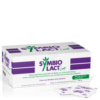 SymbioLact® Comp 3 x 30 Btl. - Produktabbildung von vorne mit Beutel - PZN 00171865